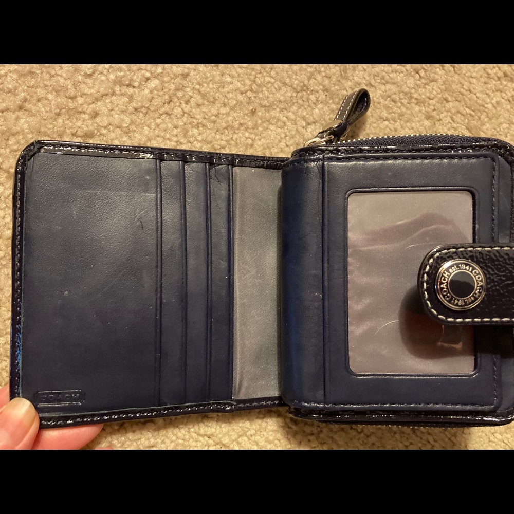 Coach navy wallet - Picture 4 of 6